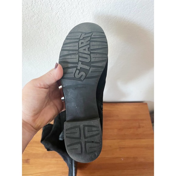 Stuart Weitzman Hilo Over the Knee Boot Black Suede Leather - Picture 5 of 5